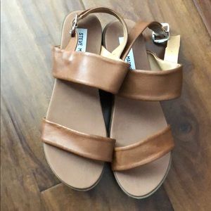 Brand new Aida Cognac Leather Sandals